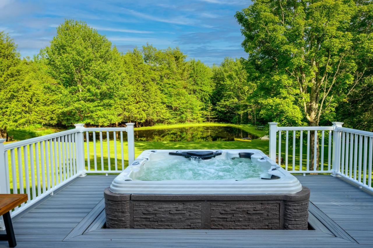 Mountain Blue Vista - Luxury Retreat Near Ski Resorts With Pond, Firepit And Hot Tub 温德汉姆 外观 照片