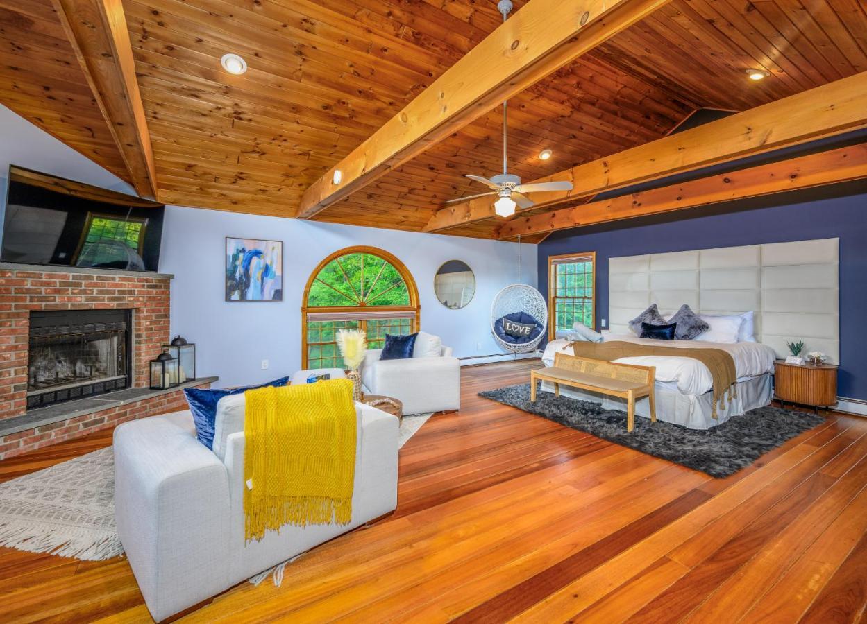 Mountain Blue Vista - Luxury Retreat Near Ski Resorts With Pond, Firepit And Hot Tub 温德汉姆 外观 照片