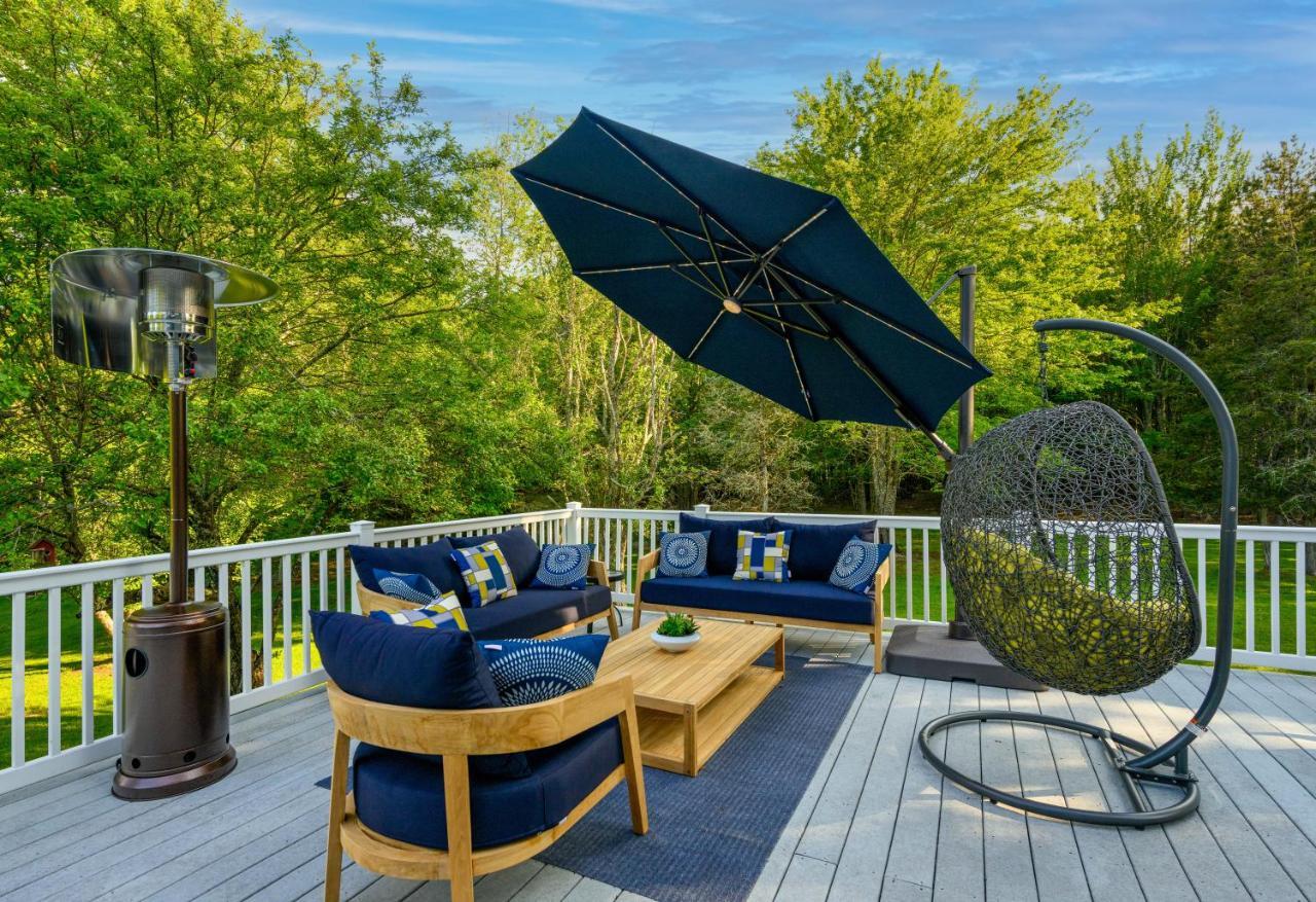 Mountain Blue Vista - Luxury Retreat Near Ski Resorts With Pond, Firepit And Hot Tub 温德汉姆 外观 照片