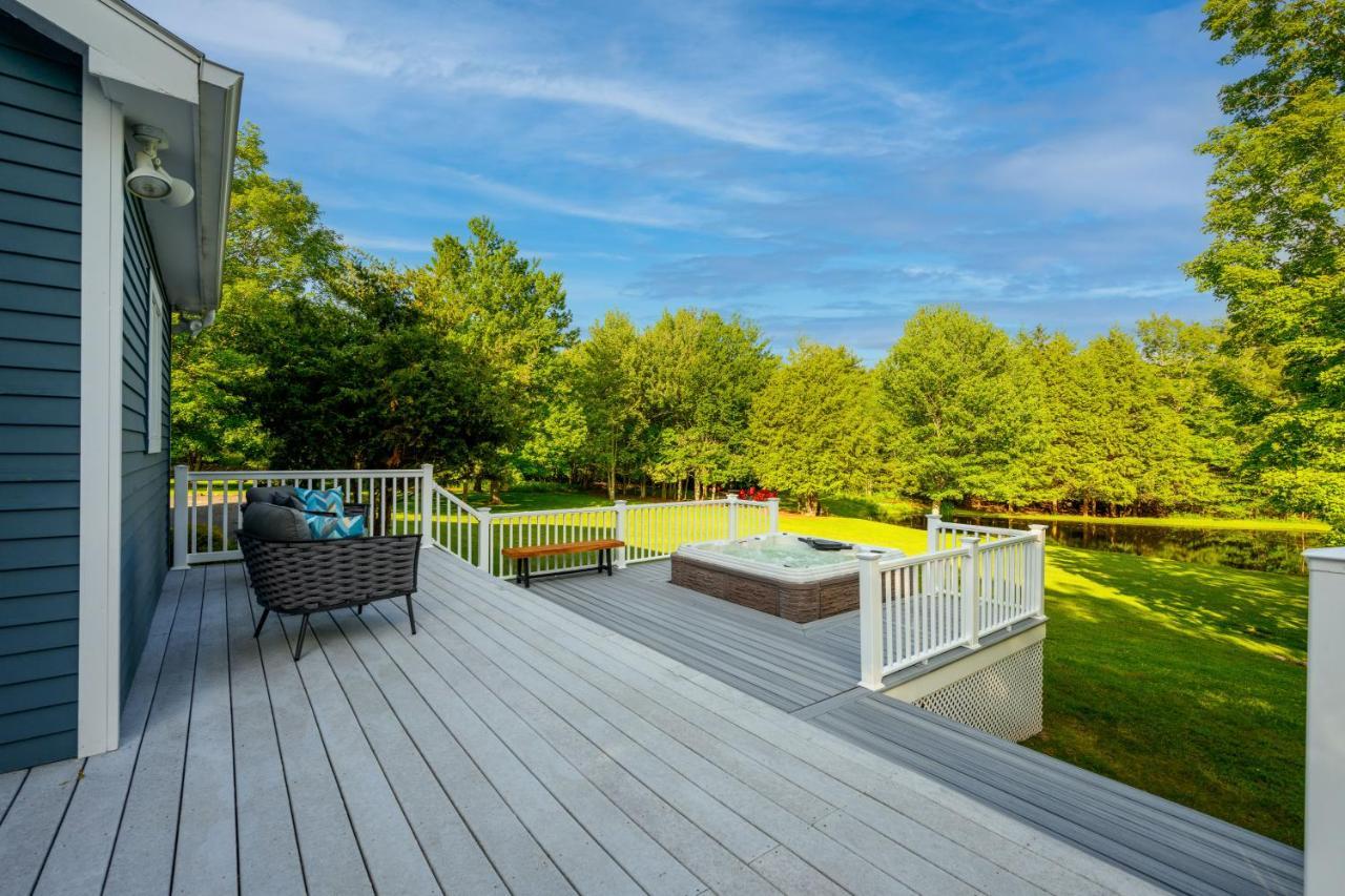 Mountain Blue Vista - Luxury Retreat Near Ski Resorts With Pond, Firepit And Hot Tub 温德汉姆 外观 照片