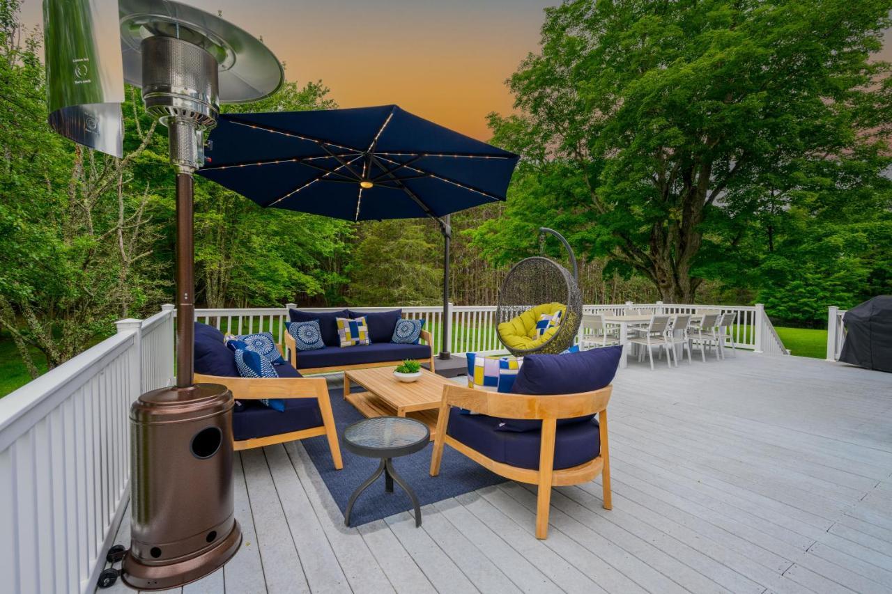 Mountain Blue Vista - Luxury Retreat Near Ski Resorts With Pond, Firepit And Hot Tub 温德汉姆 外观 照片