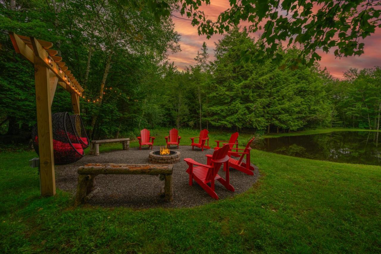 Mountain Blue Vista - Luxury Retreat Near Ski Resorts With Pond, Firepit And Hot Tub 温德汉姆 外观 照片